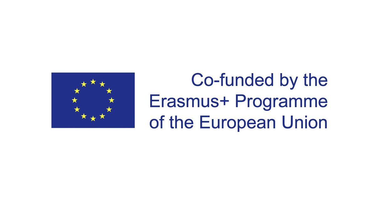 The symbol of the European Union and the text "Co-funded by the Erasmus+ Programme of the European Union.